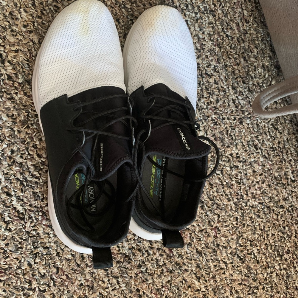 Skechers Black and White Men's Sneakers
